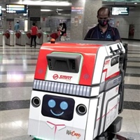 SMRT robot cleaners at Circle Line stations